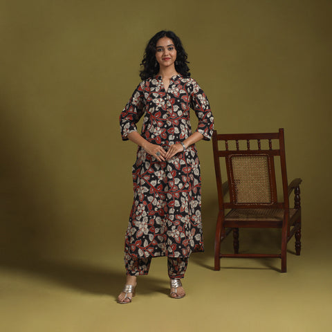 Kalamkari Printed Cotton 2pc Kurta Set for women 03