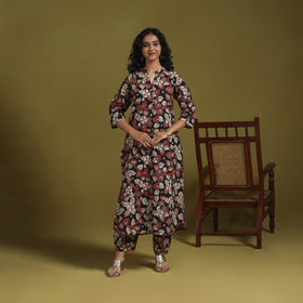 Kalamkari Printed Cotton 2pc Kurta Set for women 03