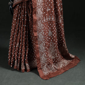 Kutch Bandhani Tie-Dye Cotton Saree 06