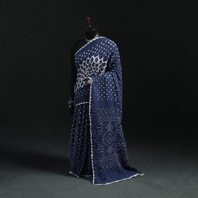 Kutch Bandhani Tie-Dye Cotton Saree 14