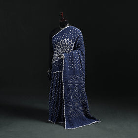 Kutch Bandhani Tie-Dye Cotton Saree 14