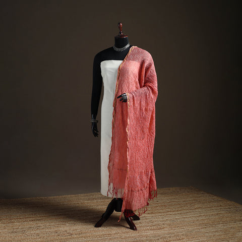 Kutch Bandhani Dupatta in Chanderi Silk 08
