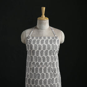 Bagh Hand Block Print Cotton Apron with Pocket 12