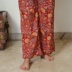Red - Sanganeri Block Printed Cotton Night Suit Set 17