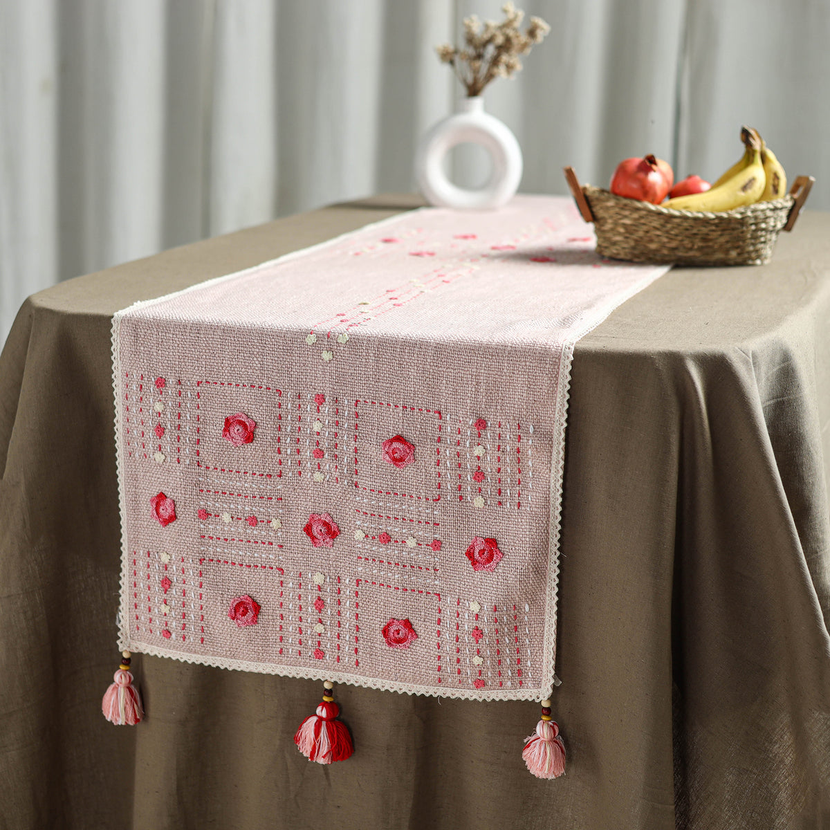 Tribal Hand Embroidered Table Runner by Kamli 14
