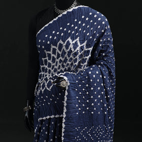 Kutch Bandhani Tie-Dye Cotton Saree 14