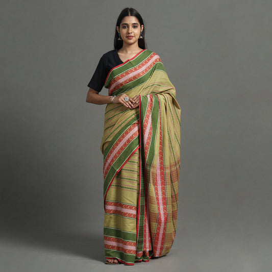 Yellow - Begampuri Handloom Cotton Saree