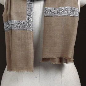 Plain Weave Hashidar Fine Wool Stole for Women 12