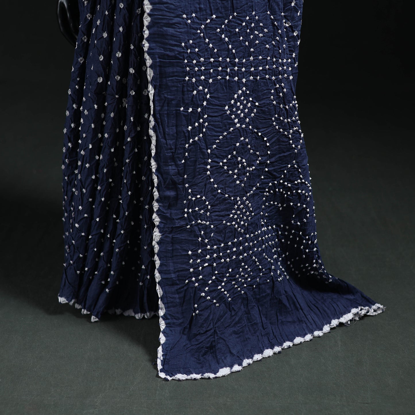 Kutch Bandhani Tie-Dye Cotton Saree 14