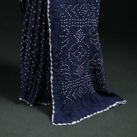 Kutch Bandhani Tie-Dye Cotton Saree 14
