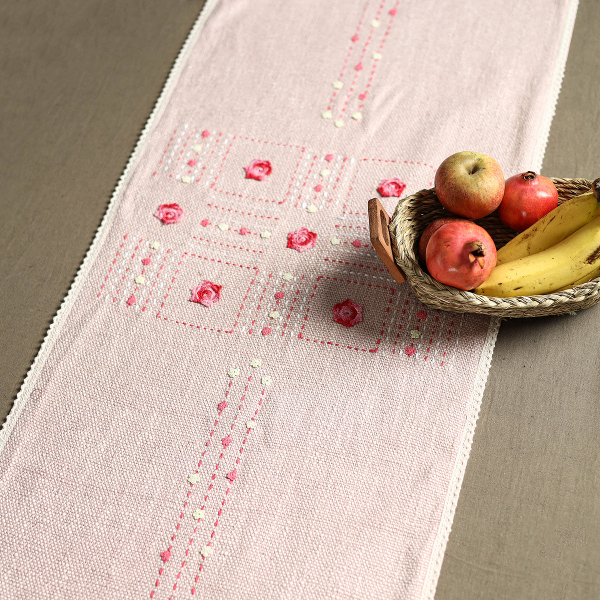 Tribal Hand Embroidered Table Runner by Kamli 14
