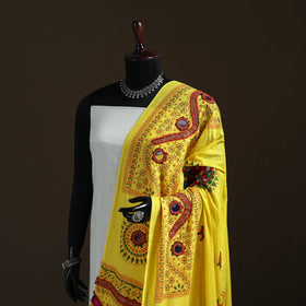 Kutch Hand Embroidered Mirror Work Printed Cotton Dupatta 02