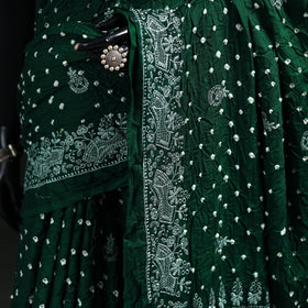 Kutch Bandhani Tie-Dye Cotton Saree 07