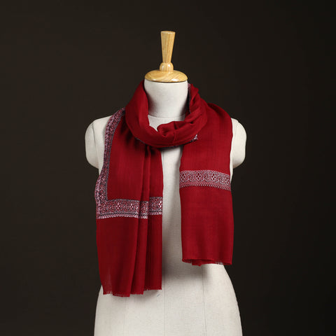 Plain Weave Hashidar Fine Wool Stole for Women 13