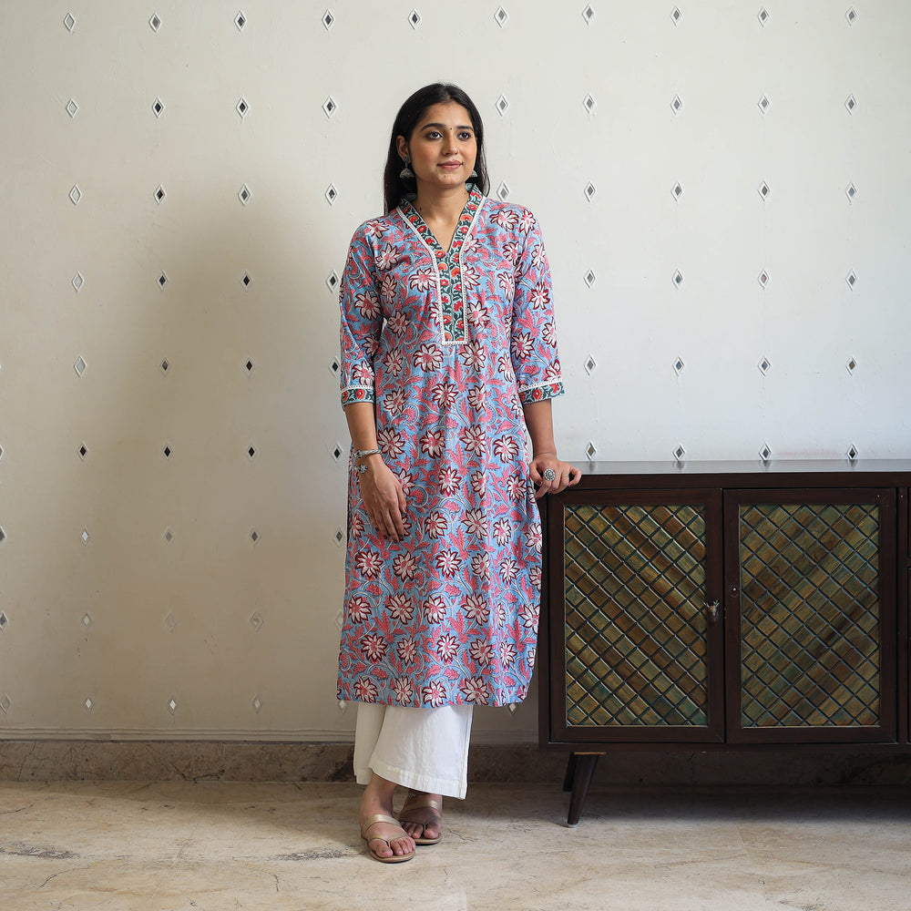 Sanganeri print Kurta