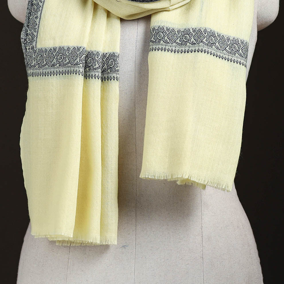 Plain Weave Hashidar Fine Wool Stole for Women 14