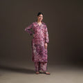 Hand Batik Print Cotton Straight Kurta with Palazzo Set for women 19