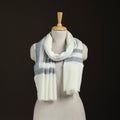 Plain Fine Wool Stole with Woven Border for Women 15