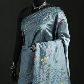 Hand Embroidered Silk Saree 41