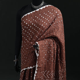 Kutch Bandhani Tie-Dye Cotton Saree 15