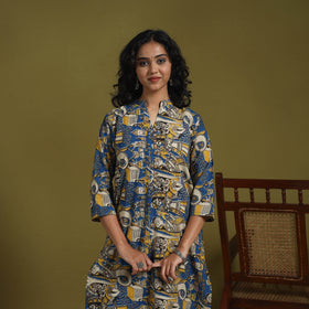 Kalamkari Printed Cotton 2pc Kurta Set for women 01