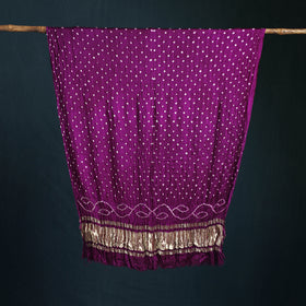 Kutch Lagdi Patta Border Modal Silk Bandhani Dupatta 02