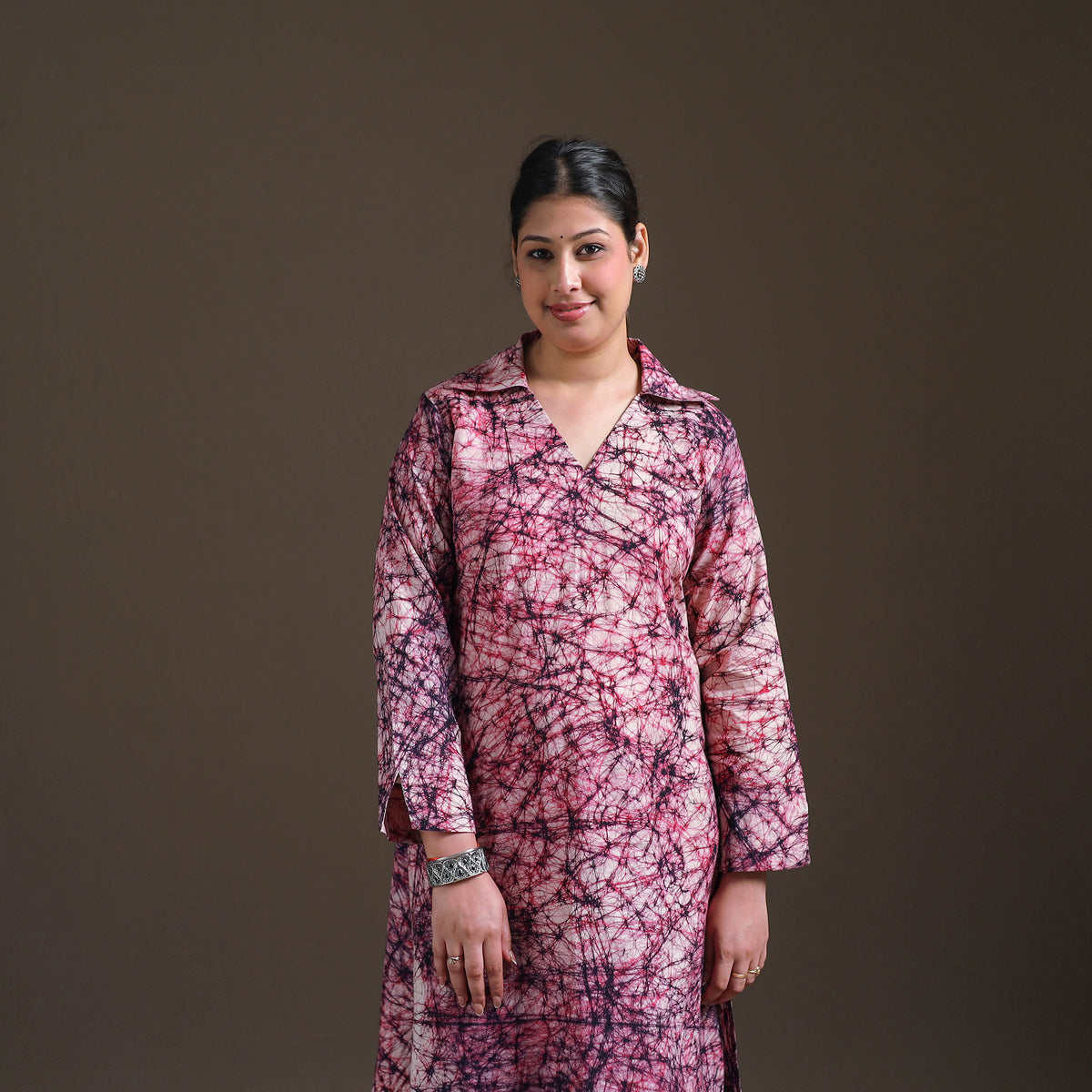 Hand Batik Print Cotton Straight Kurta with Palazzo Set for women 19