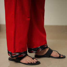 Buy Pochampally Ikat Weave Cotton Kurta with Palazzo & Dupatta Set 01 Online l iTokri.com