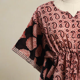 Peach - Bagh Mosaic Fusion Cotton Kaftan (Short) 08