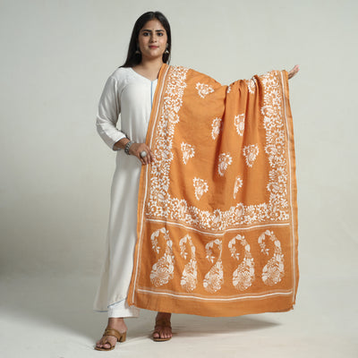 Kantha Embroidery Silk Dupatta