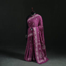 Kutch Bandhani Tie-Dye Cotton Saree 09