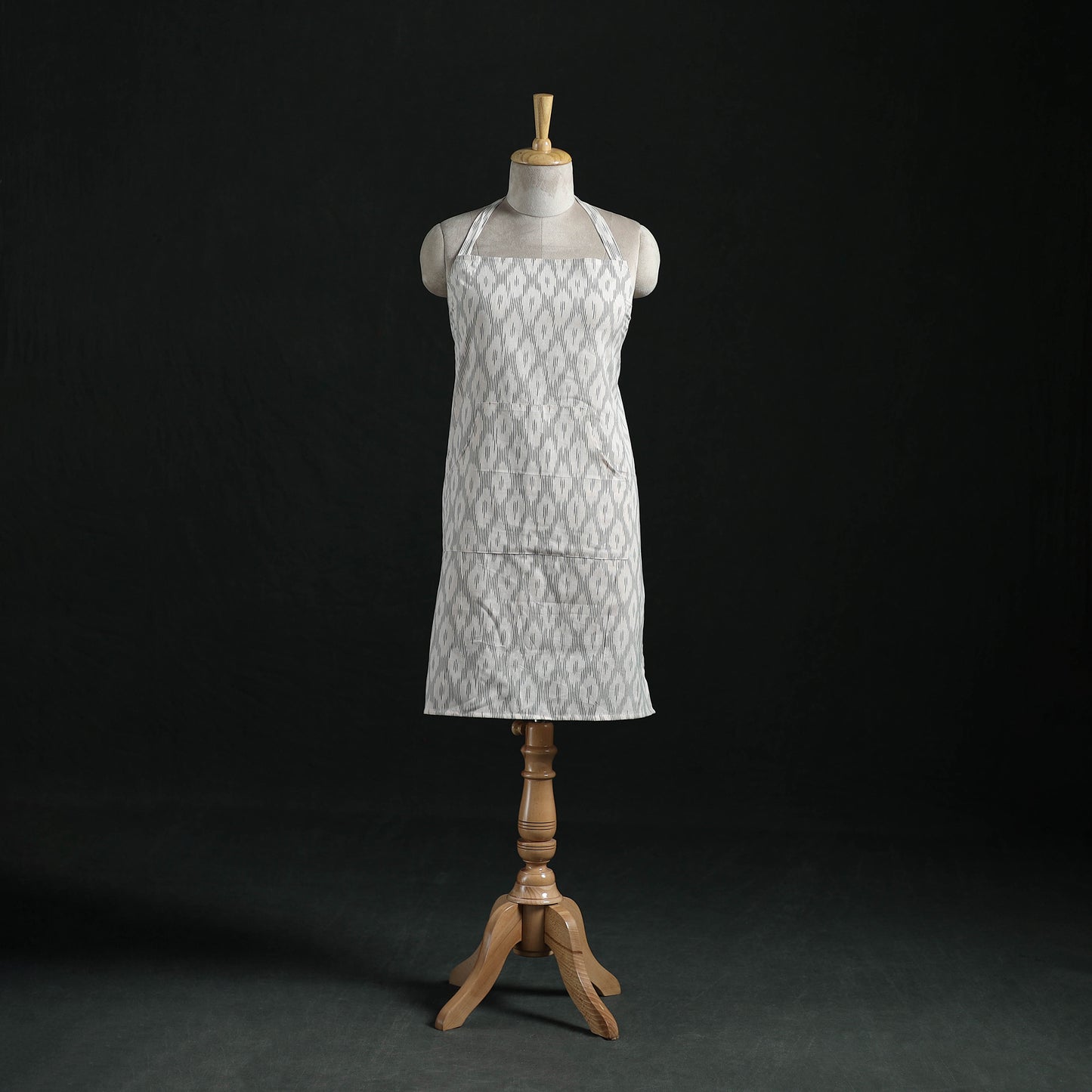 Pochampally Ikat Weave Cotton Apron with Pocket 16