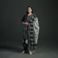 Indonesian Hand Batik Print Cotton Suit Set with Dupatta for Women 05