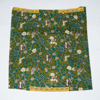 Green - Zardozi Hand Embroidered Kalamkari Cotton Blouse Piece 30