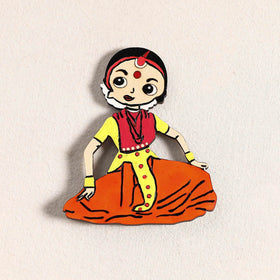 Handpainted Dancing Doll Fridge Magnet 01