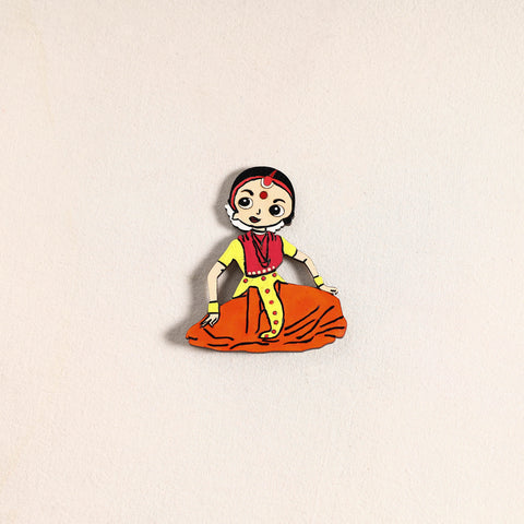 Handpainted Dancing Doll Fridge Magnet 01