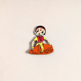 Handpainted Dancing Doll Fridge Magnet 01