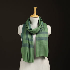 Plain Fine Wool Stole with Woven Border for Women 22