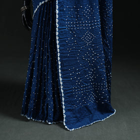 Kutch Bandhani Tie-Dye Cotton Saree 16