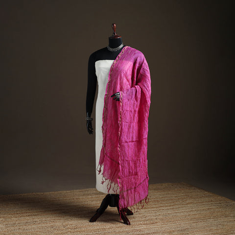 Kutch Bandhani Dupatta in Chanderi Silk 11