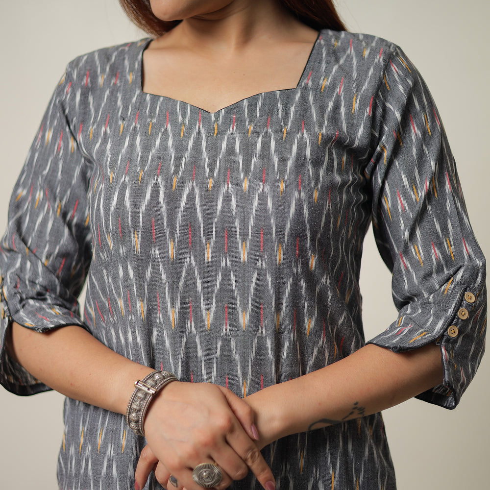 Pochampally Ikat Kurta Set 