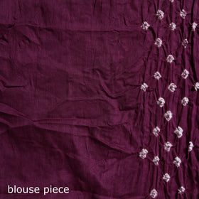 Kutch Bandhani Tie-Dye Cotton Saree 09