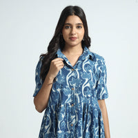 block printed cotton dress