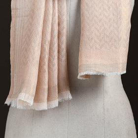 Zari Chevron Pattern Fine Wool Stole for Women 24