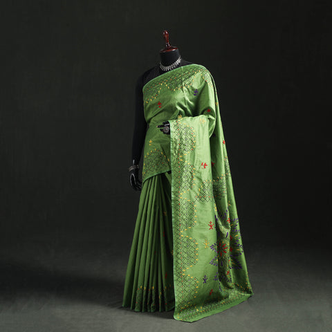 Hand Embroidered Silk Saree 43