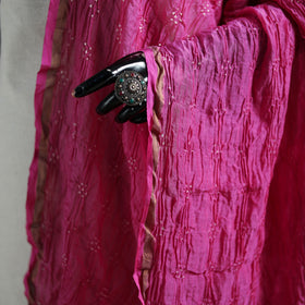 Kutch Bandhani Dupatta in Chanderi Silk 11