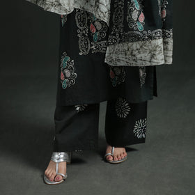 Indonesian Hand Batik Print Cotton Suit Set with Dupatta for Women 05