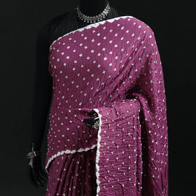 Kutch Bandhani Tie-Dye Cotton Saree 17