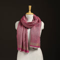 Zari Chevron Pattern Fine Wool Stole for Women 26