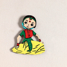 Handpainted Dancing Doll Fridge Magnet 02